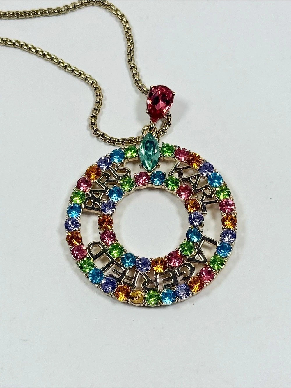 Karl Lagerfeld Multicolor Statement Pendant Necklace